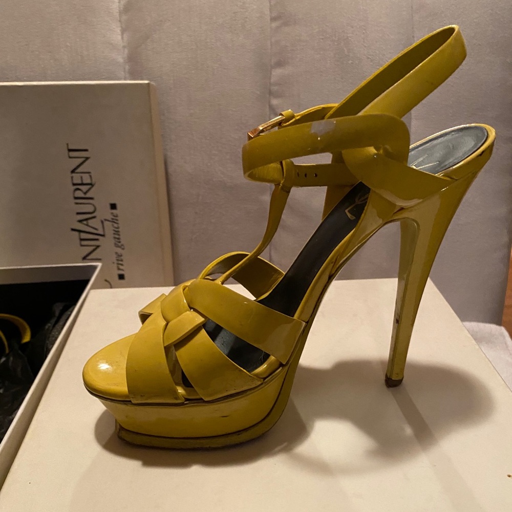 Ysl Tribute Patent Leather Heels - image 1